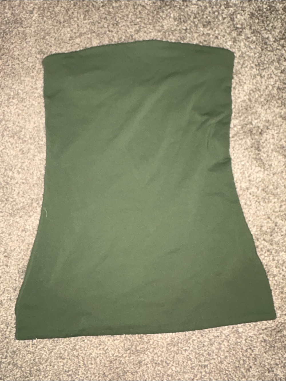 Aritzia Olive Green Strapless Tube Camisole